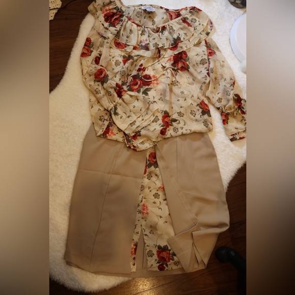 Vintage Lacy After Noon By Shell Kepler 4 Piece Set Size Large/12 - Picture 2 of 4